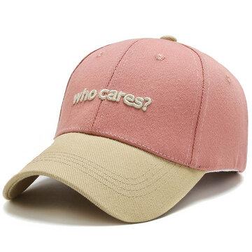 Lettres de broderie en plein air personnalisé bordé lavé casquette de baseball chapeau pare-soleil