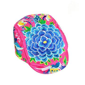 Chapeau de béret de broderie de style ethnique