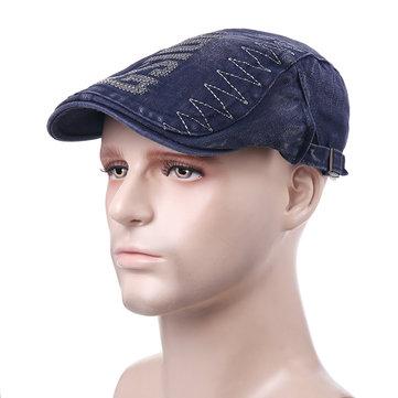 Casquette gavroche vintage broderie