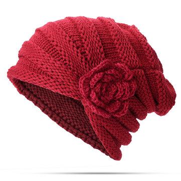 Bonnet ethnique tricoté en laine
