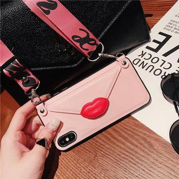 Paquet Carte Beauté X Téléphone Coque 7plus Support Créatif I8 Croix Diagonale Pour Longe De Personnalité 6s