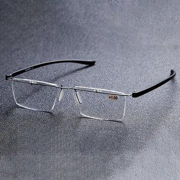 Lunettes de lecture sans cadre, métal HD