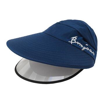 COLLROWN Pare-soleil amovible double couche anti-UV à grand bord