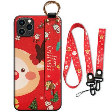 Étui de téléphone de Noël pour support de dragonne pour iphone