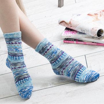Chaussettes mi-longues confortables en coton vintage