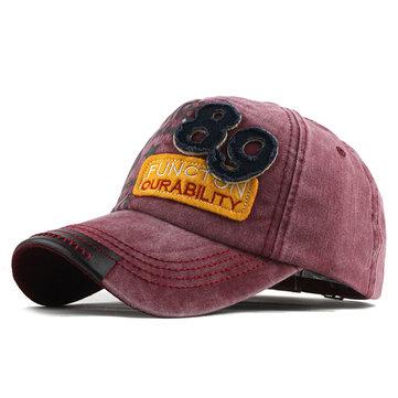 Casual Soft Top numérique lettre brodée casquette de baseball