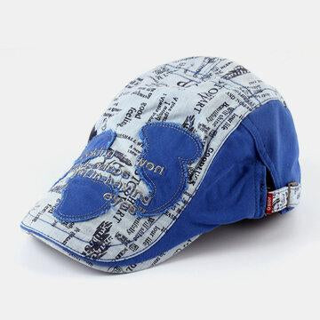 Denim Stitching Flat Cap Fashion Bérets d'extérieur