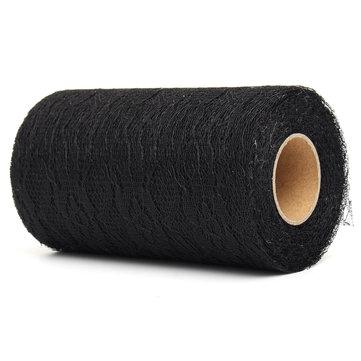 24 verges dentelle rouleau tissu tulle table de chemin de fer chaise ceinture artisanat décoration de fête de mariage à la main