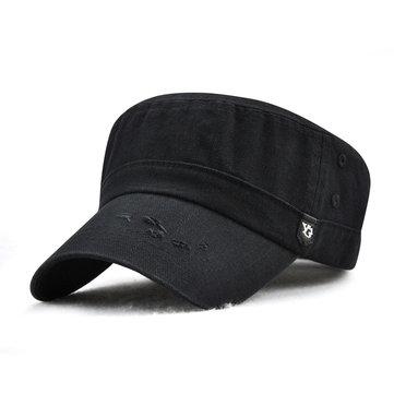 Casquette plate de couleur unie