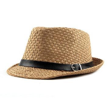 Chapeau de jazz respirant en maille paille tissée