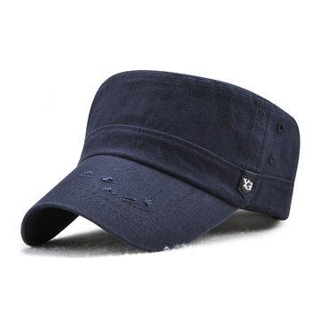 Casquette plate de couleur unie