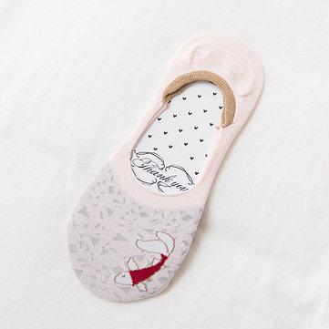Chaussettes antidérapantes à la cheville en coton respirant
