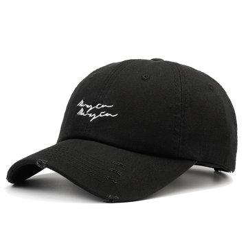 Casquette de baseball en denim délavé unisexe