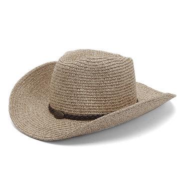 Chapeau de paille léger et pliable à large bord