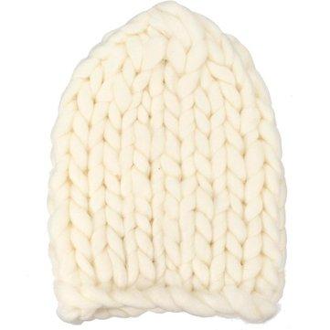 Bonnet Gorro Bonnet en Crochet Dome Bonnet Stéréo Triangle Chunky