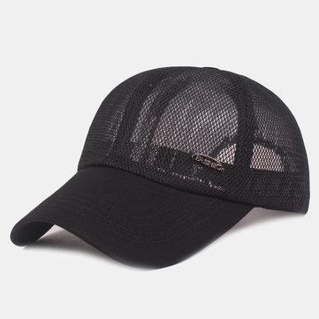 Chapeau de soleil en plein air respirant casquette de baseball maille creuse