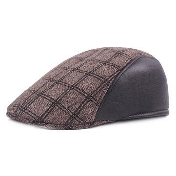 Bonnet de béret en coton à patchwork