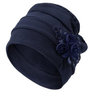 Bonnet de fleurs bandeau musulman