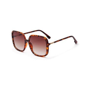 Lunettes de soleil ocre couleur Ocean Square Lunettes de soleil rétro semi-métalliques
