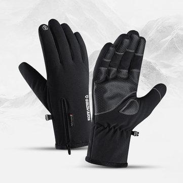 Gants imperméables écran tactile de tirette d'équitation sports chauds d'équitation augmentant le ski épaississant