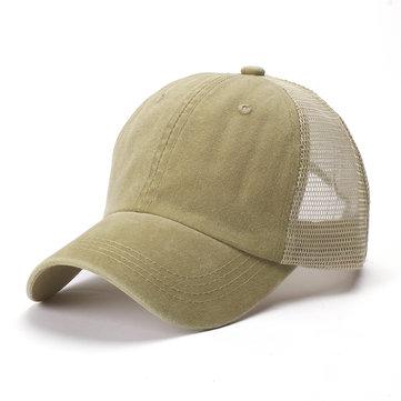Casquette de baseball en coton lavé multicolore