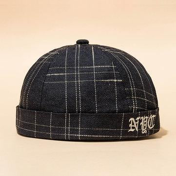 Casquettes Casual Skull Caps à rayures sans chapeaux