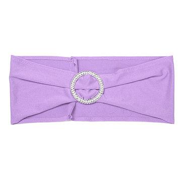 50Pcs Spandex Stretch Couverture De Chaise De Fte De Mariage Bande charpes Avec Boucle Slider