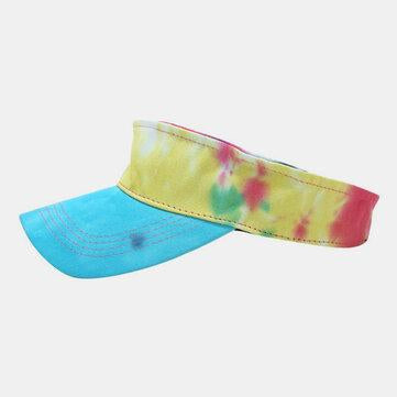 Chapeau de soleil en plein air vide de couleur tie-dye