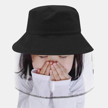 Chapeau de soleil pour écran facial amovible anti-UV pour enfants