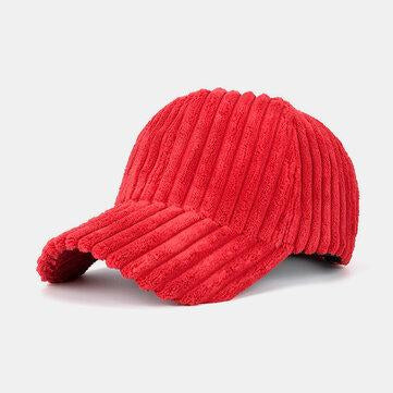 Casquette de baseball en velours côtelé rayé chapeau de soleil chapeau de parasol extérieur