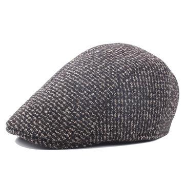 Casquette de béret épais plat Gatsby en laine