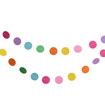 4M Suspendus Papier Guirlande Chaîne D'anniversaire Fête De Plafond Bannière De Mariage Décoration
