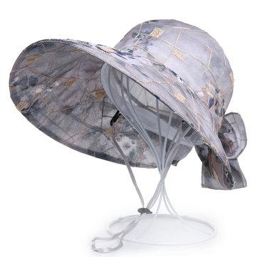 Chapeau de seau soleil plage imprimable été pliable