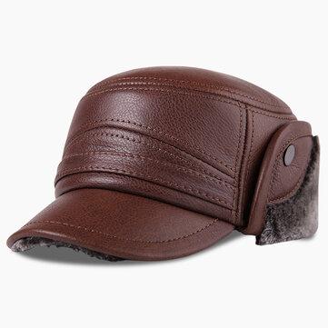Chapeau plat chaud et épais d'hiver