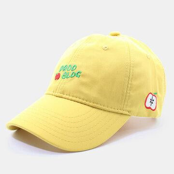 Casquette de baseball brodée avec motif pomme brodée