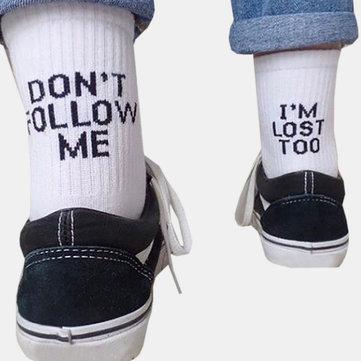 Chaussettes Alphabet Mode Unisexe