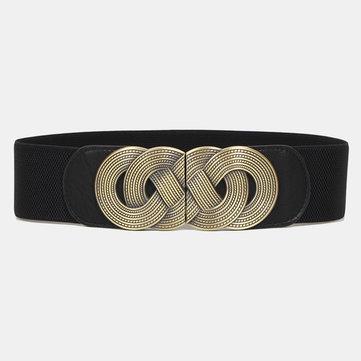 Ceinture décorative large à la taille rétro Ceinture jupe sauvage