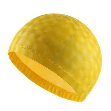 Bonnet de Bain Imperméable Respirant En PU Protégeant Oreille Chapeau Confortable Pour Natation