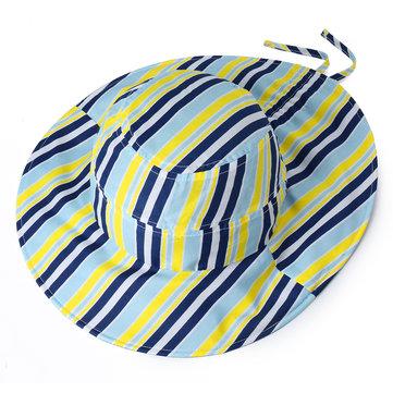 Vogue Stripe Sunscreen Sketcreen Ponytail Chapeau
