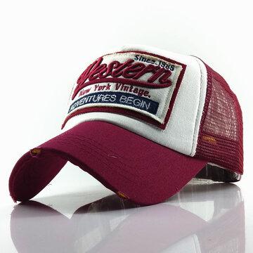 Casquette de baseball Beathable Chapeau de soleil rétro Chapeaux de broderie
