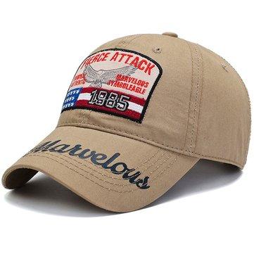 Casquette de baseball brodée vintage d'été unisexe