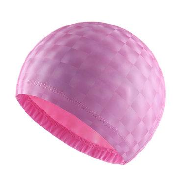 Bonnet de Bain Imperméable Respirant En PU Protégeant Oreille Chapeau Confortable Pour Natation