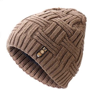 Bonnet rayé tricoté en coton