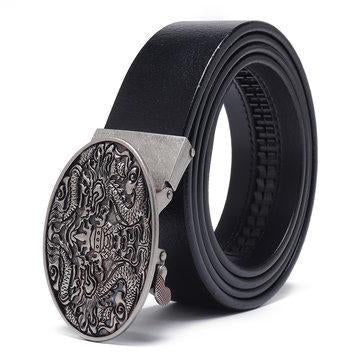 Ceinture à boucle automatique à imprimé exquis