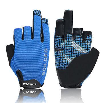 Gants de pêche en plein air anti-glisse Dew Three Finger