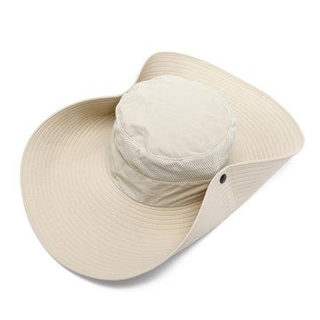 Chapeau de pêche pliant à bord large Camping Bonnet de soleil