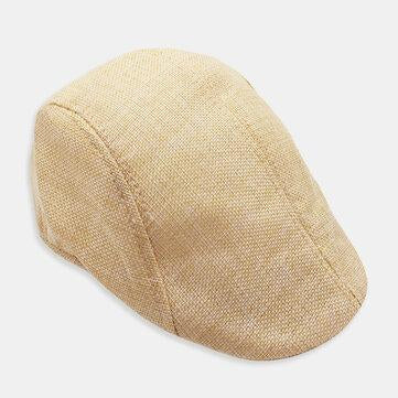 Béret décontracté et léger, casquette réglable en tissu respirant à maille respirante