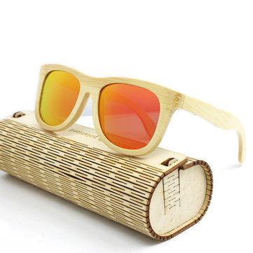 Lunettes de soleil polarisées à branches en bambou faites à la main
