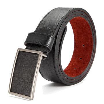 Ceinture de boucle de glissière de comprimé d'alliage de loisirs de ceinture de vogue de ceinture en cuir de vogue d'affaires de 115CM