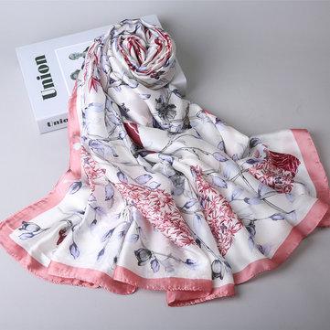 Soft Foulard en soie surdimensionné châle